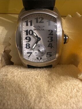 Invicta Silver Dial Watch with Black Numerals